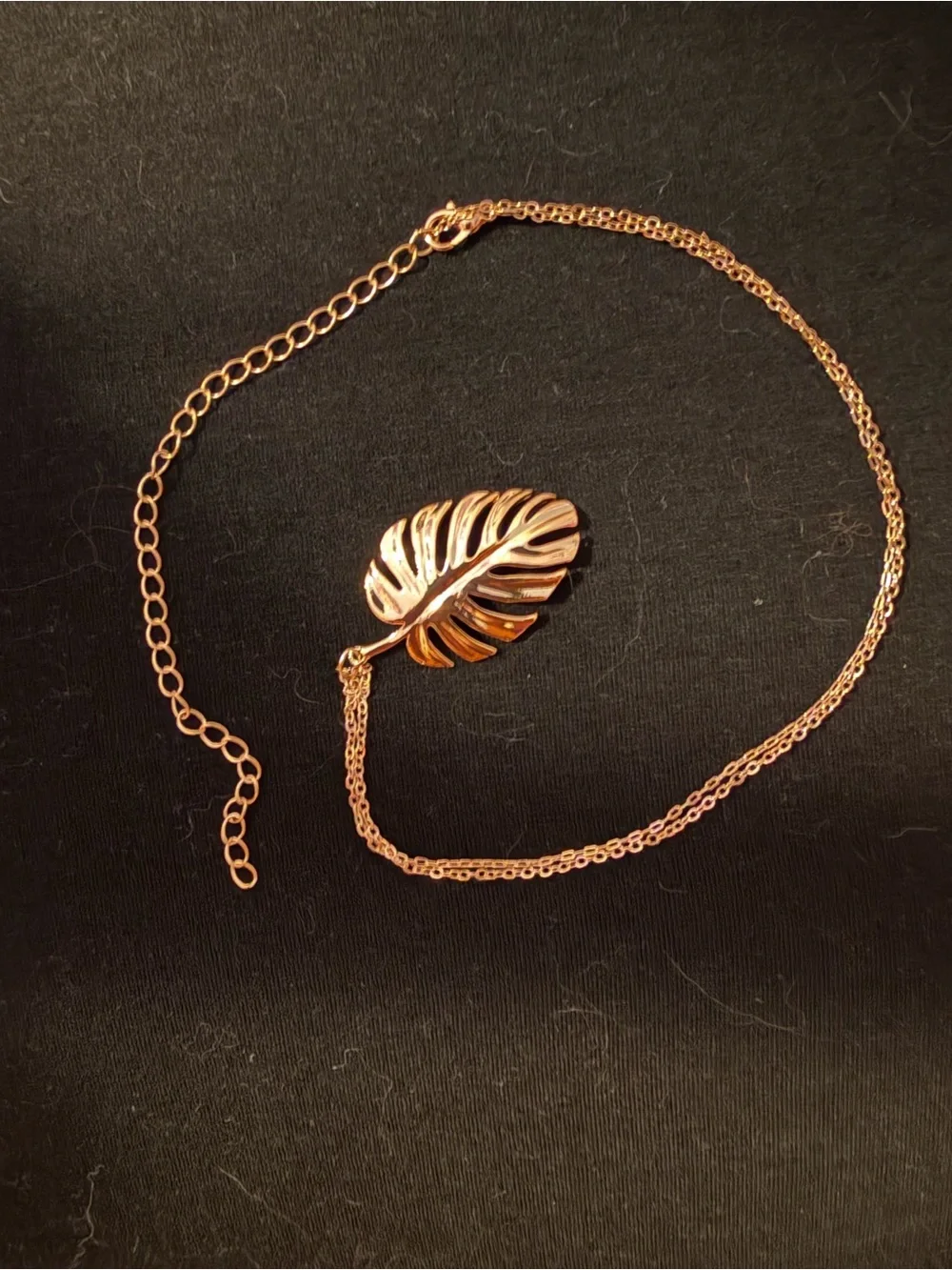 Gold Tone Leaf Pendant Necklace - Women Jewelry